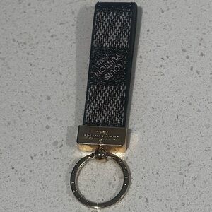 Louis Vuitton Black and Gold Keychain